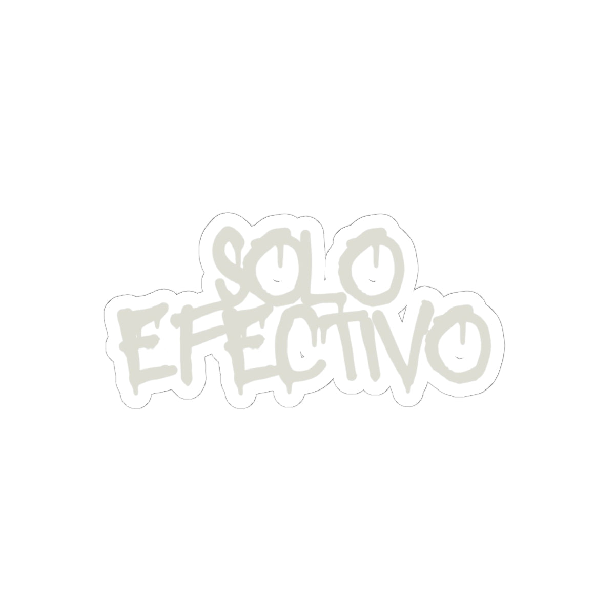 Solo Efectivo Sticker Graffiti