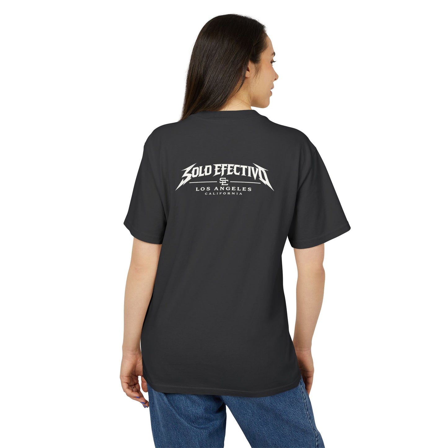 Solo Effectivo Los Angeles Graphic Tee — Vintage Band-Style Chest & Back Print