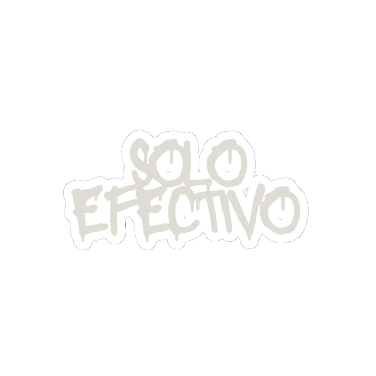 Solo Efectivo Sticker Graffiti