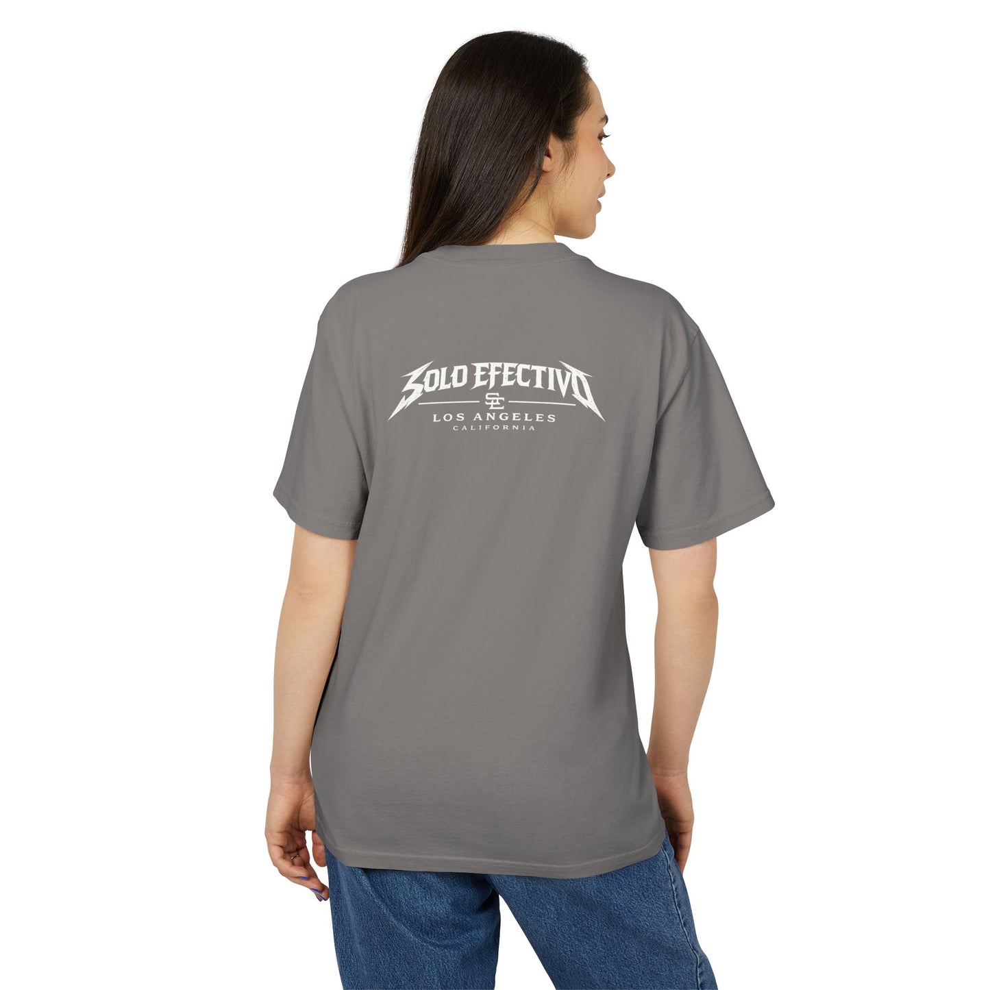 Solo Effectivo Los Angeles Graphic Tee — Vintage Band-Style Chest & Back Print